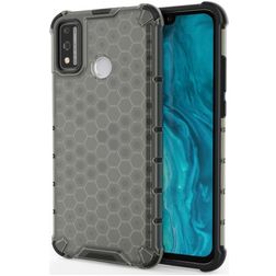 Mobigear Honeycomb HONOR 9X Lite Hülle Hardcase Backcover Stoßfest - Grau