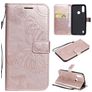 Mobigear Pressed Butterfly Bookcase Case Rose Gold Motorola Moto E6s (2020)
