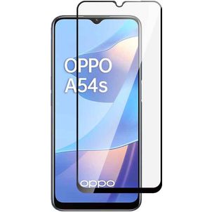 Mobigear Premium OPPO A54s Panzerglas Gehärtetes Glas Displayschutz - Hüllenfreundlich - Schwarz