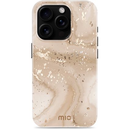 MIO iPhone 16 Pro MagSafe Hardcase Backcover - Gold Marble