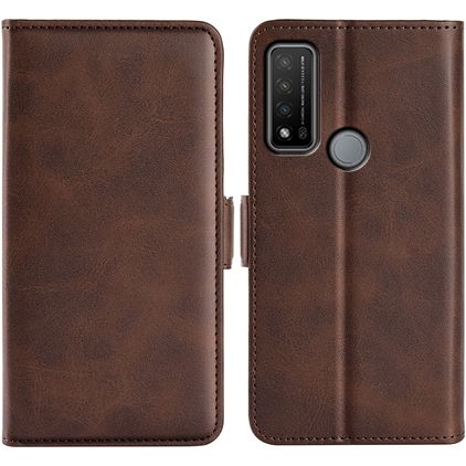 Mobigear Slim Magnet TCL 20 R 5G Hülle Klapphülle Geldbörse - Braun