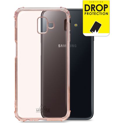My Style Protective Flex Samsung Galaxy J6 Plus Hülle Flexibles TPU Backcover Stoßfest - Soft Pink