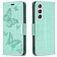 Mobigear Butterfly Samsung Galaxy S23 Hülle Klapphülle Geldbörse - Grün