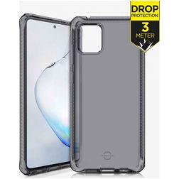 ITSkins SpectrumClear Samsung Galaxy Note 10 Lite Hülle Flexibles TPU Backcover Stoßfest - Schwarz