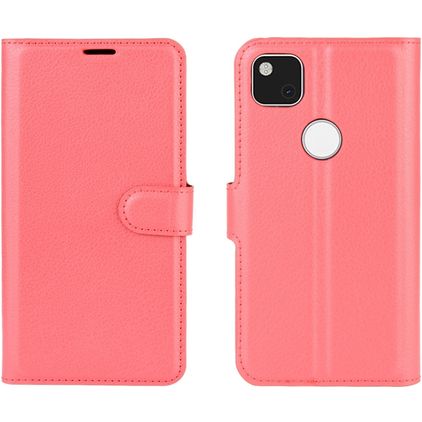 Mobigear Classic Google Pixel 4a Hülle Klapphülle Geldbörse - Rot