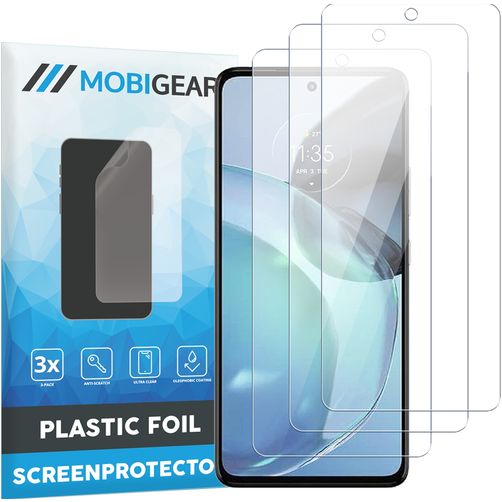 Mobigear Motorola Moto G72 Displayschutz Schutzfolie - Hüllenfreundlich (3er Pack)