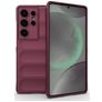 Mobigear Bumpy Samsung Galaxy S25 Ultra Hülle Flexibles TPU Backcover - Rot