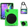 Mobigear SureGrip XGuard iPad Pro 11 Zoll (2022) Hülle Kunststoff,Silikon Backcover + Stifthalter + Schulterträger + Ständer - Grün