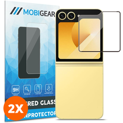Mobigear Premium Samsung Galaxy Z Flip 5 Panzerglas Displayschutz - Hüllenfreundlich (2er Pack)