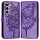 Mobigear Butterfly Samsung Galaxy Z Fold 6 Hülle Klapphülle Geldbörse - Lila
