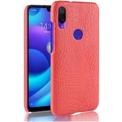 Mobigear Croco Xiaomi Redmi Note 7 Hülle Hardcase Backcover - Rot