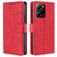 Mobigear Croco POCO X5 Pro Klapphülle Portemonnaie - Rot