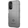 Mobigear Rugged Shield Realme 7 Hülle Flexibles TPU Backcover Stoßfest - Grau