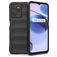 Mobigear Bumpy Realme C35 Hülle Flexibles TPU Backcover - Schwarz