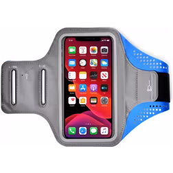 Mobigear Easy Fit Handyhalterung Joggen Xiaomi 12 Lite Sporthülle Neopren Sportarmband - Blau