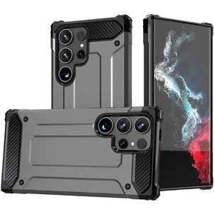 Mobigear Outdoor Samsung Galaxy S24 Ultra Hülle Hardcase Backcover Stoßfest - Grau