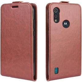 Mobigear Motorola Moto E6s (2020) Hülle Flipcase - Braun