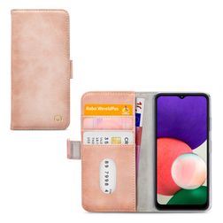 Mobilize Elite Gelly Samsung Galaxy A22 5G Hülle Klapphülle Geldbörse - Soft Pink