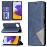 Mobigear Rhombus Slim Samsung Galaxy A22 5G Hülle Klapphülle - Blau