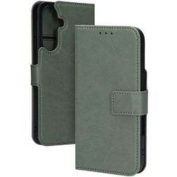 Mobiparts Classic Wallet Samsung Galaxy A36 MagSafe Hülle Klapphülle - Stone Green
