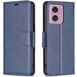 Mobigear Excellent Motorola Moto G04 Hülle Klapphülle Geldbörse - Blau