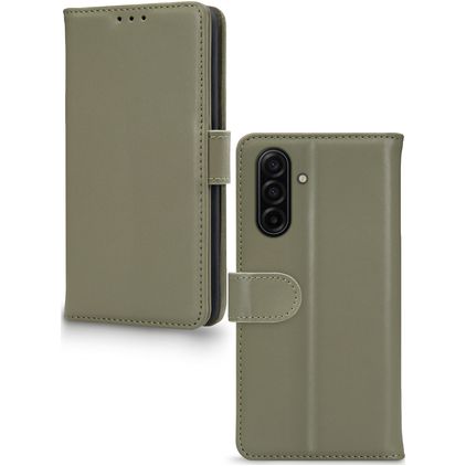 Mobilize Premium Gelly Samsung Galaxy A26 Hülle Klapphülle Geldbörse - Grün