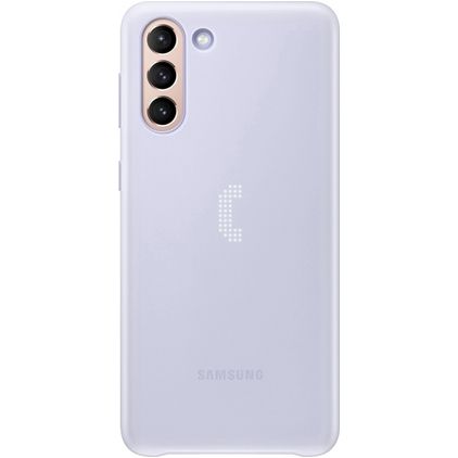 Samsung LED Cover Samsung Galaxy S21 Plus Hülle Hardcase Backcover - Lila