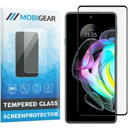 Mobigear Premium Motorola Edge 20 Panzerglas Gehärtetes Glas Displayschutz - Hüllenfreundlich - Schwarz