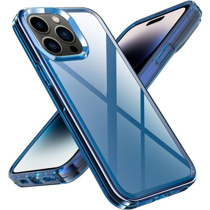 Mobigear Crystal iPhone 14 Pro Max Hülle Hardcase Backcover - Blau