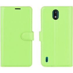 Mobigear Classic Nokia 1.3 Hülle Klapphülle Geldbörse - Grün