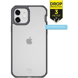 ITSkins HybridFrost iPhone 12 Mini Hülle Hardcase Backcover Stoßfest - Schwarz
