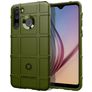 Mobigear Rugged Shield Samsung Galaxy A21 Hülle Flexibles TPU Backcover Stoßfest - Grün
