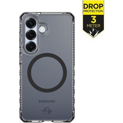 ITSKINS Level 2 HybridMagClear R Samsung Galaxy S26 MagSafe Hülle Hardcase Backcover Stoßfest - Smoke