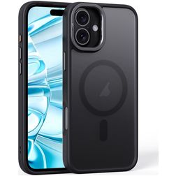 Mobigear Shockproof iPhone 16 MagSafe Hülle Hardcase Backcover - Schwarz