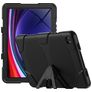 Xccess Survivor Essential Samsung Galaxy Tab A9 Plus (2023) Hülle Kunststoff,Silikon Backcover + Ständer - Schwarz
