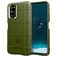 Mobigear Rugged Shield Realme 7 Pro Hülle Flexibles TPU Backcover Stoßfest - Grün