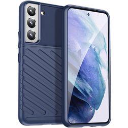 Mobigear Groove Samsung Galaxy S23 Hülle Flexibles TPU Backcover - Blau