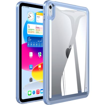 Mobigear Crystal iPad Mini 7 (2024) Hardcase Hülle Backcover - Transparent / Blau