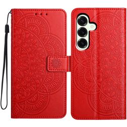 Mobigear Mandala Samsung Galaxy A17 Hülle Klapphülle Geldbörse - Rot
