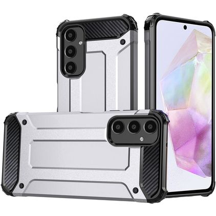 Mobigear Outdoor Samsung Galaxy A16 Hardcase Backcover Shockproof - Silber