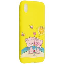 Mobigear Design HONOR 8S Hülle Flexibles TPU Backcover - Bär