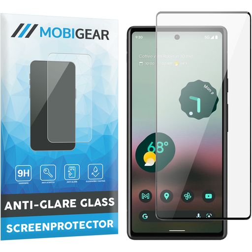 Mobigear Premium Google Pixel 7a Panzerglas Gehärtetes Glas Displayschutz - Hüllenfreundlich - Schwarz