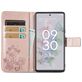 Mobigear Clover Google Pixel 6a Hülle Klapphülle Geldbörse - Roségold