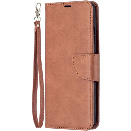 Mobigear Excellent Nokia 1.4 Hülle Klapphülle Geldbörse - Cognac