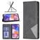 Mobigear Rhombus Slim Samsung Galaxy A23 Hülle Klapphülle - Schwarz