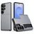 Mobigear Card Samsung Galaxy S26 Ultra Hülle Hardcase Backcover Stoßfest mit Kartenhalter - Grau