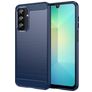 Mobigear Brushed Slim Samsung Galaxy A26 Hülle Flexibles TPU Backcover - Blau