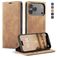 CaseMe 013 iPhone 17 Pro Max Hülle Klapphülle Geldbörse - Braun