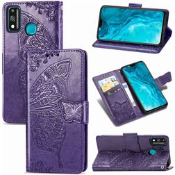 Mobigear Butterfly HONOR 9X Lite Klapphülle Portemonnaie - Lila