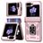 Mobigear Armor ring Samsung Galaxy Z Flip 7 FE Hülle Hardcase Backcover Stoßfest mit Ringhalter - Roségold